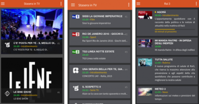 Guida tv App Android e Iphone